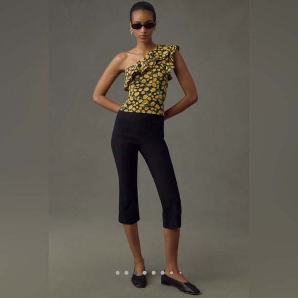 Anthropologie Maeve One Shoulder Ruffle Top NWT Sz M - Picture 4 of 5